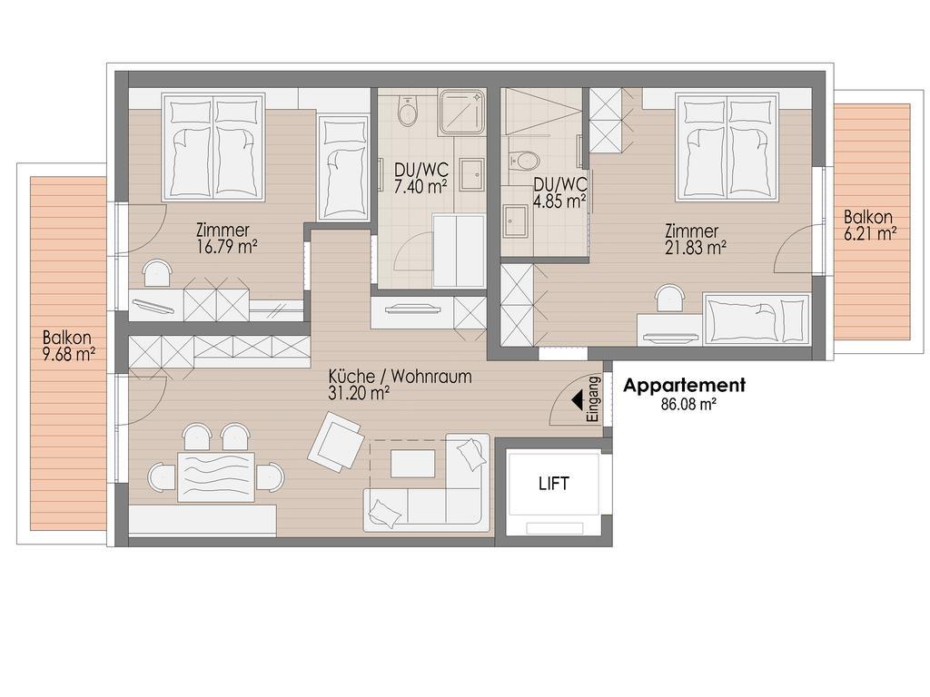 Lux Appartements Ишгъл Стая снимка